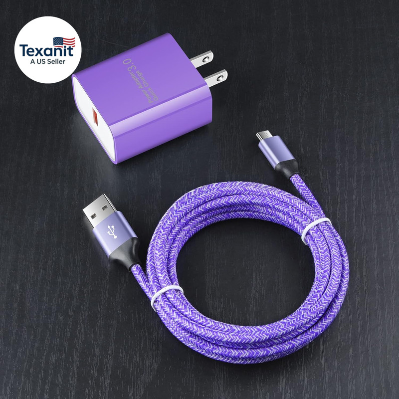 18W QC3.0 18W Android Charger Adapter Fast Micro USB Cable Charger Cord Compatib gallery