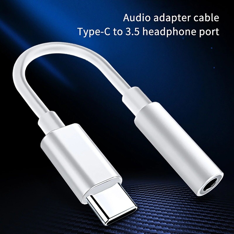 USB-C Type C Adapter Port to 3.5MM Aux Audio Jack Earphone Headphone Cable USB gallery