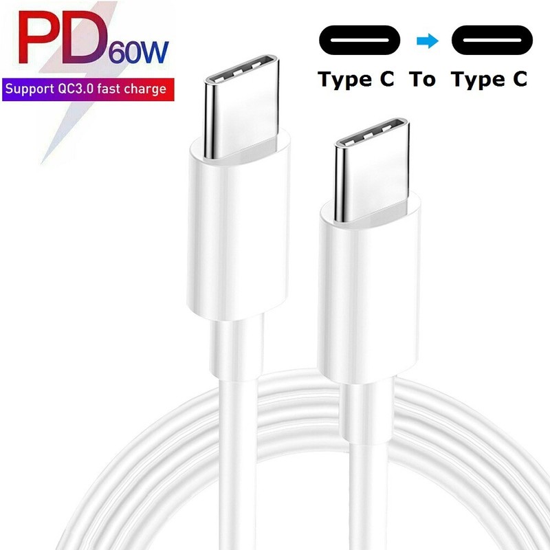 60W DUAL USB-C Cable Fast Charger Type C PD Charging Card –BUY 2 GET 2 FREE–
