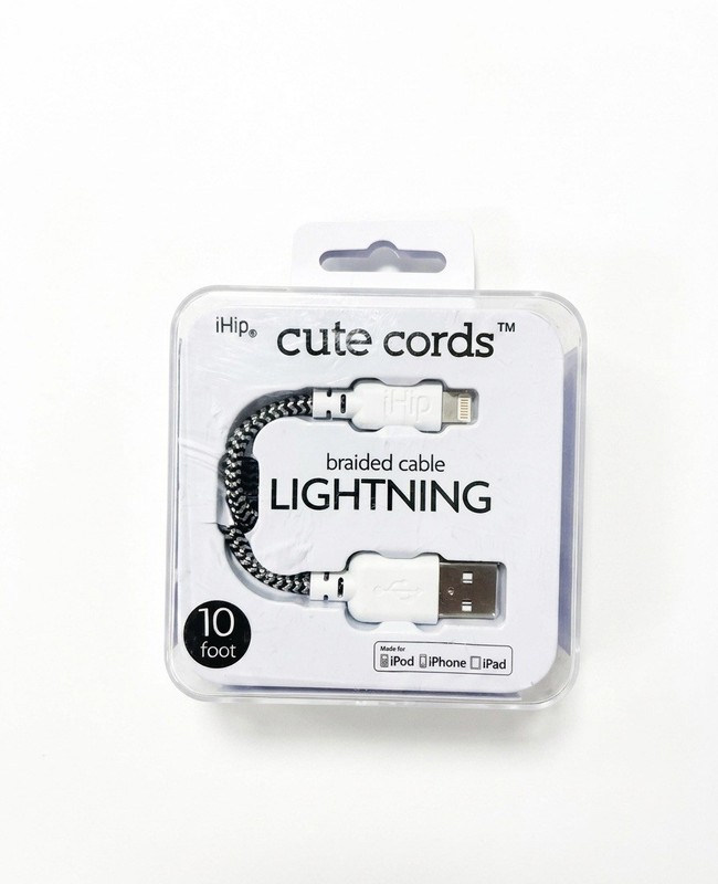 iHip Cute Cord Braided Lightning Cable 10Ft MFI Certified