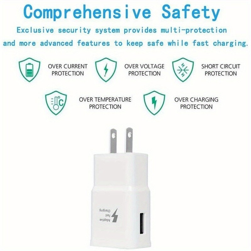 Wall Power Adapter Head Phone Fast Charger Block Lot For Samsung Android Google gallery