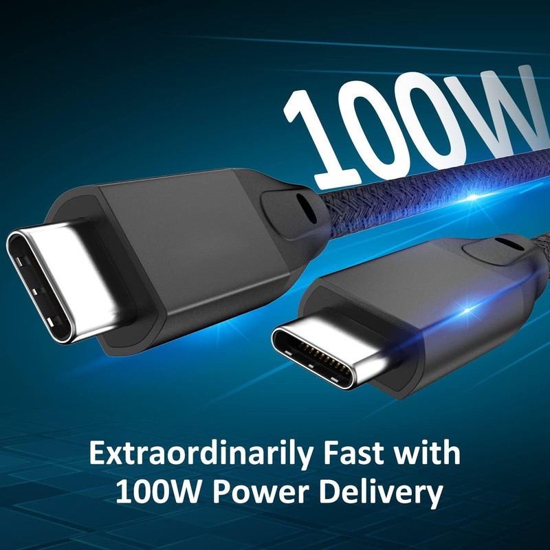 USB C to USB C Cable 15FT 2Pack, Long USB C 3.2 Gen 2X2 20Gbps Data Cable 4K ... gallery