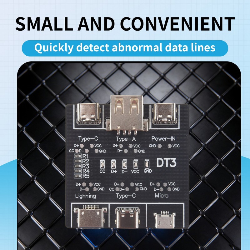 USB Data Line Detection Board for IOS Android Micro-USB Type-C O9L76767 gallery