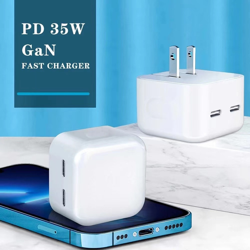 PD 35W Dual Port Fast Charger Power Adapter Lot For iPhone 16 15 14 13 12 11 Pro gallery