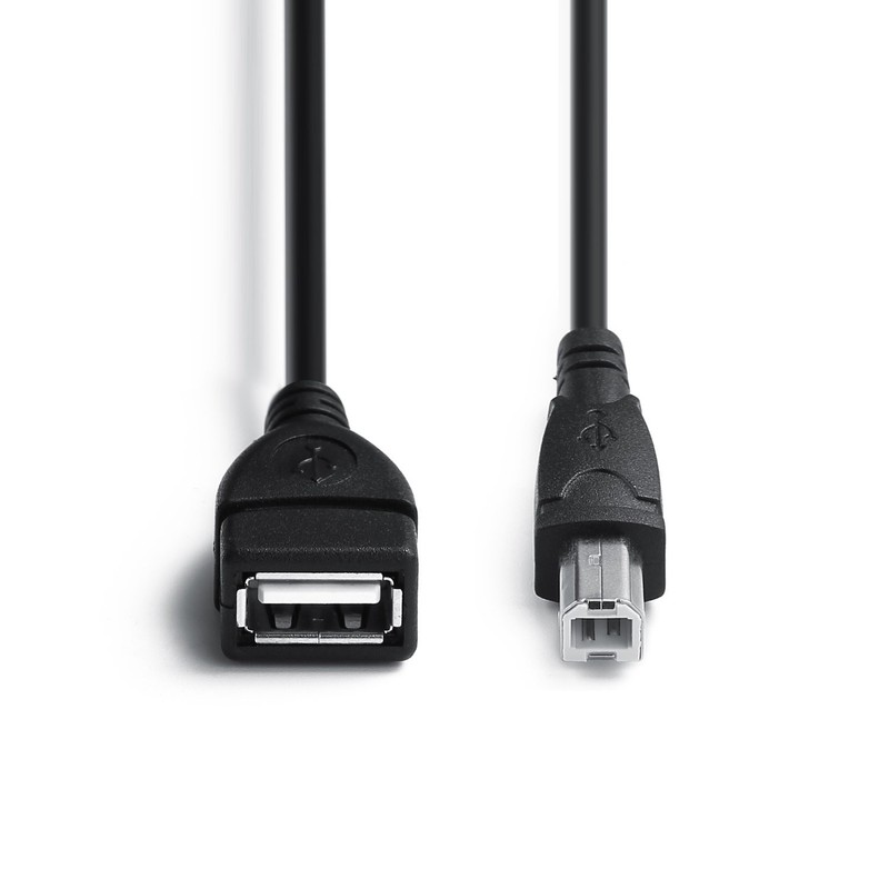 2 Pack USB 2.0 Cable A Female to USB B Male Cable for Printer Extender Connec... gallery