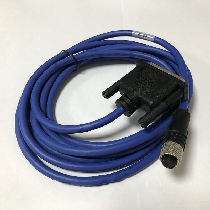 17 Pin Ethernet Cable 3M For Datalogic M12-IP67 To CBX gallery