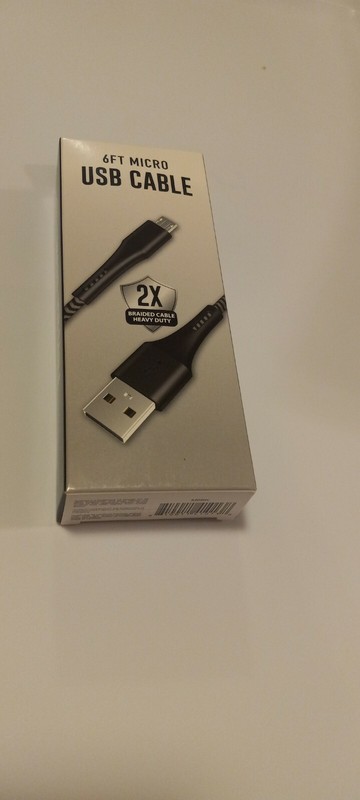 Android Micro USB Charger Cable 6 FT Black and Gray Heavy Duty gallery