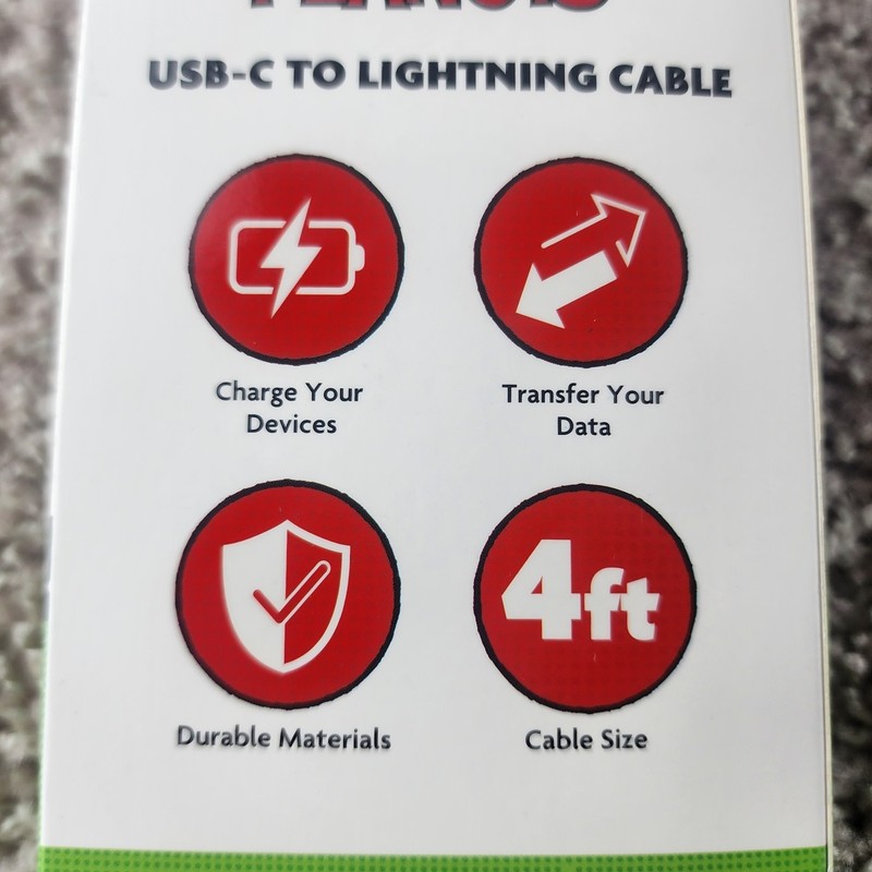 Peanuts Snoopy 4Ft USB-C To USBC Charger Cable Devices Holidays Christmas NIB gallery