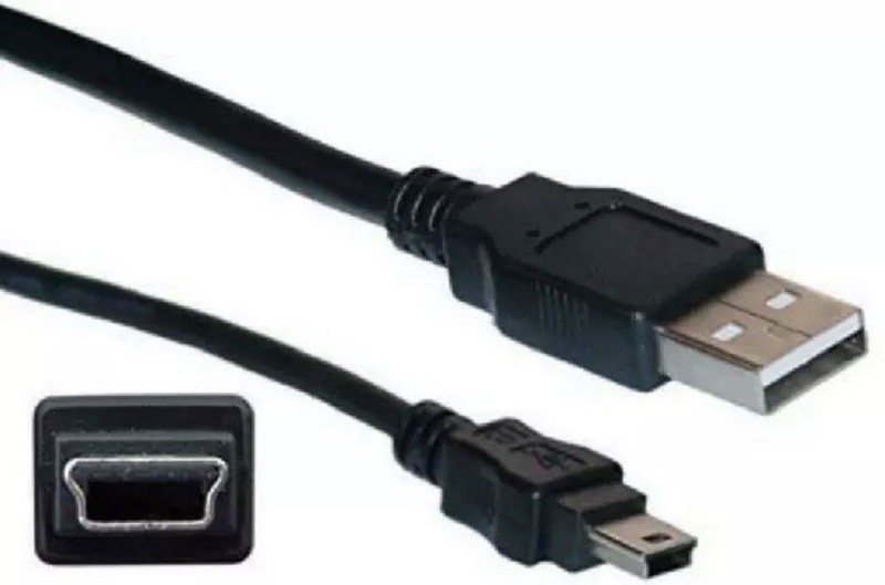 USB Mini B to USB Type A Cable (Black)
