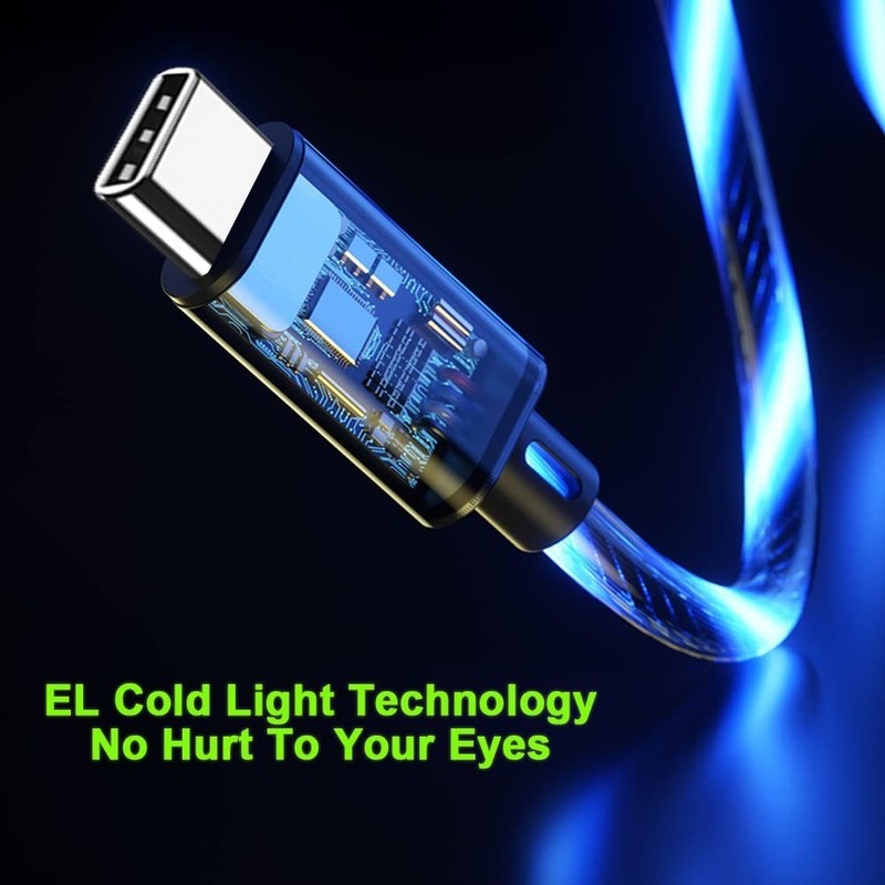 USB Type C to Type C PD Fast Charging Cable Charger High Data Speed Visible L... gallery
