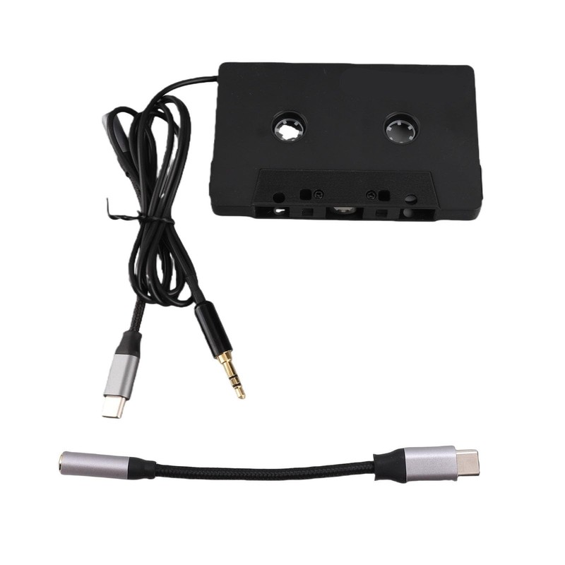 Type C To Aux Tape Cassette Adapter For Car Stereo 3.5mm To USB C Cable 3.3FT