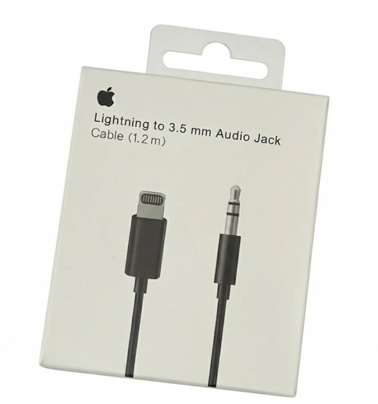 APPLE LIGHTNING TO 3.5MM AUDIO JACK CABLE ADAPTER – BLACK A1879