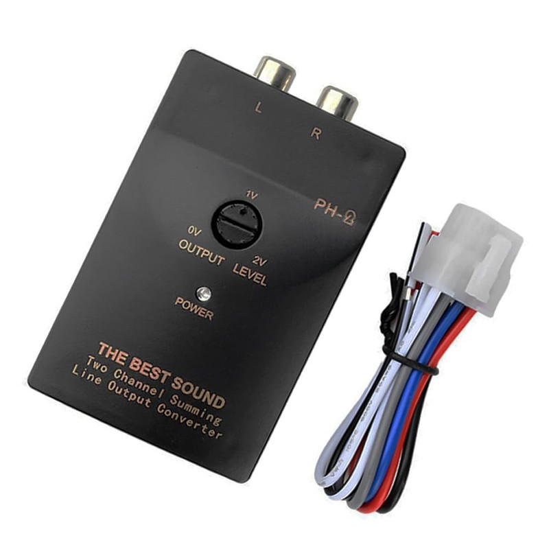 Car Audio Speaker Wire Car Stereo Hight to Low RCA Line Output Converter with... gallery