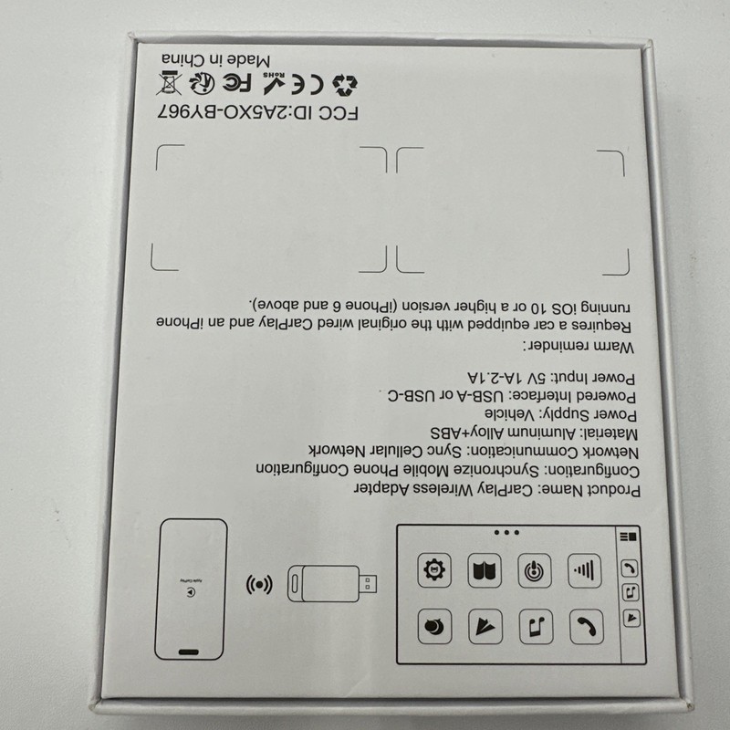 Wireless CarPlay Adapter 2024 Apple BY967D NEW fast connection gallery