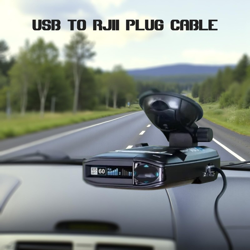 USB-C to RJ11 Radar Detector Cable – Compatible with Uniden R1/R3/R7, Escort Max gallery