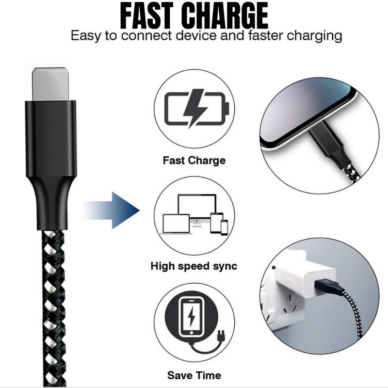 5 Pack Fast Charger Cable 6Ft Lot For iPhone 11 XR 8 7 6 5c 4s USB Charging Cord gallery