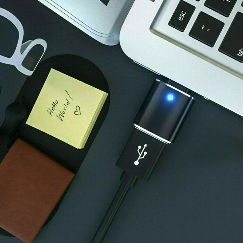 LED USB-C 3.1 Male to USB A Female Adapter Converter OTG Type C Android Phone gallery