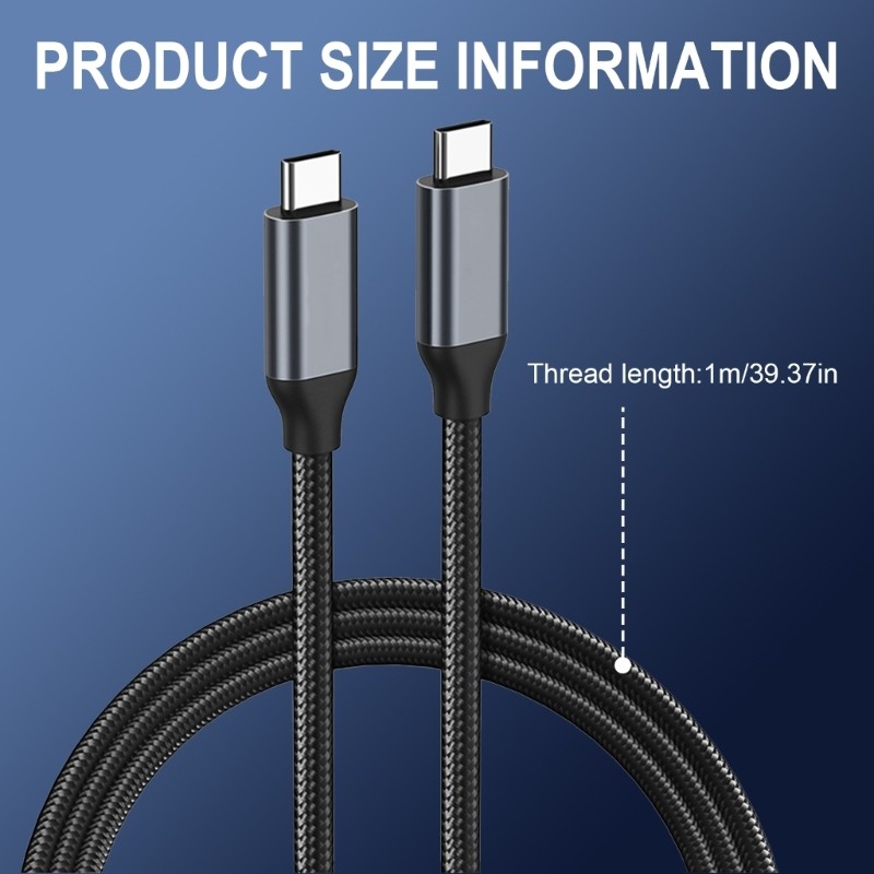 USB C to USB C Cable with 100W Fast Charging Capability for Latest Tech Gadgets gallery