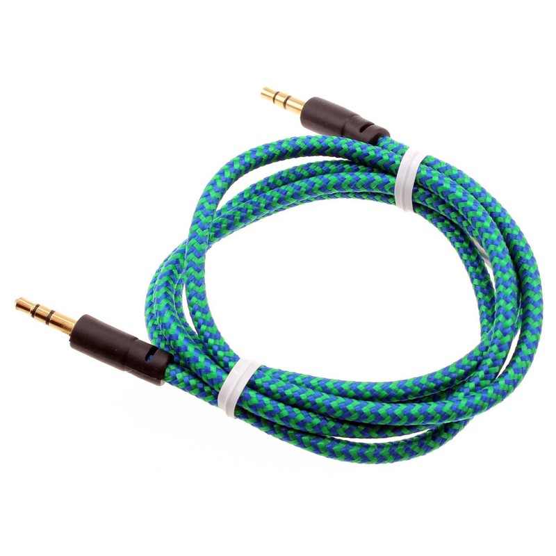 Aux Cable 3.5mm Adapter Car Stereo Aux-in Audio Cord Speaker for Cell Phones