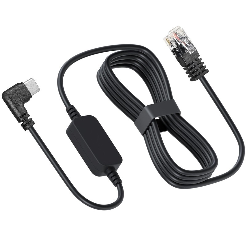 USB-C to RJ11 Radar Detector Power Cord Compatible with Escort MAX360 MAX 360…
