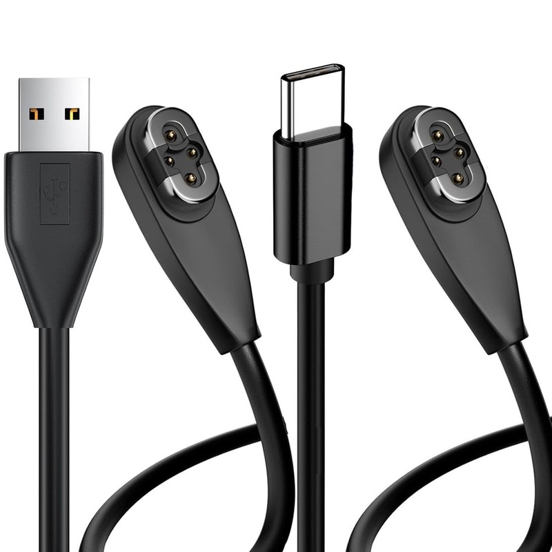 Shokz Openswim Pro S710 2-Pack Magnetic Charging Cable Type-C to 4Pin 3.3 Ft