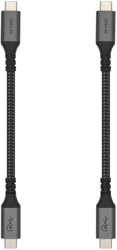 6-Inch Extra Short USB4 Cable – 40Gbps Supports 100W (20V, 5A) Charging – Compat