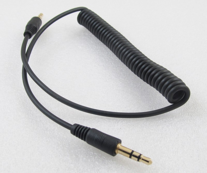 2pcs Gold 3.5mm 1/8" Stereo Male To Male AUX Retractable Stretched Audio Cable gallery