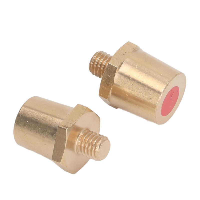 M8 Male Thread Brass Battery Terminal Charging Post Connector Positive Negative gallery