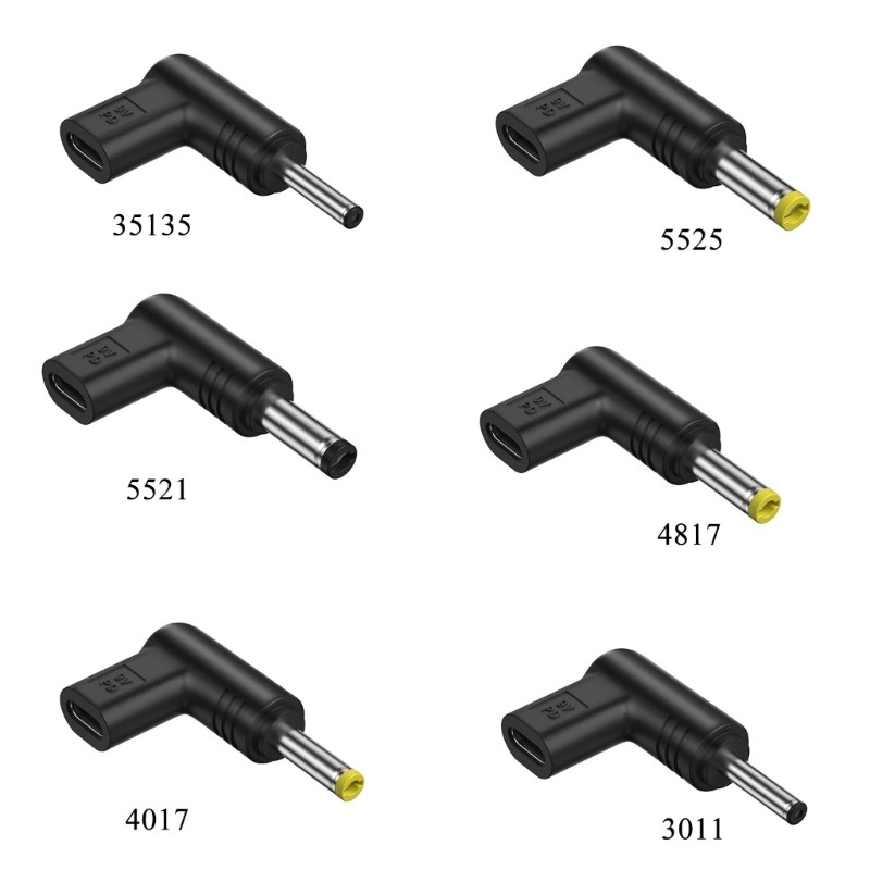 Laptop Converter Plug Type C PD Female to DC Male Power Connector USB PD to DC gallery