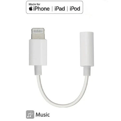 For Apple iPhone Headphone Adapter Jack 3.5mm Aux Cord Dongle gallery