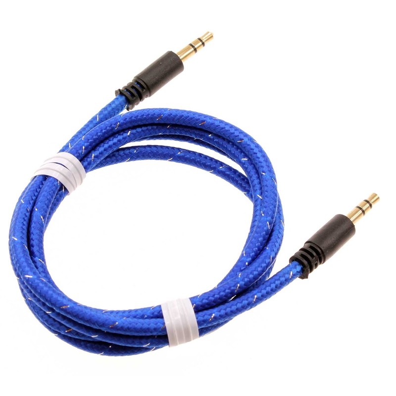 Aux Cable 3.5mm Adapter Car Stereo Aux-in Audio Cord Speaker Jack for Tablets