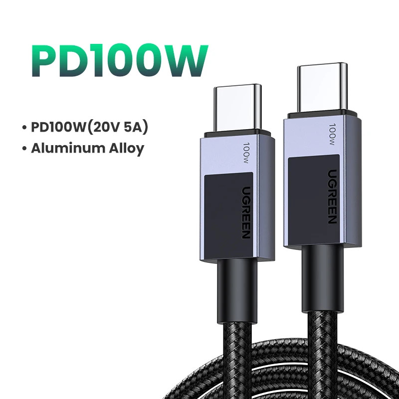 100W USB-C to USB-C Fast Charging Cable 5A for iPhone MacBook Samsung
