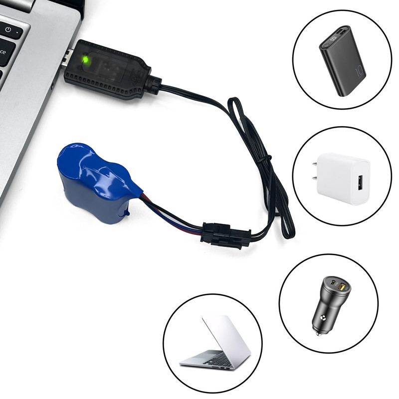 7.4V USB Charger Cable with SM-2PIN Plug Compatible RC Car and Plane for Univers gallery