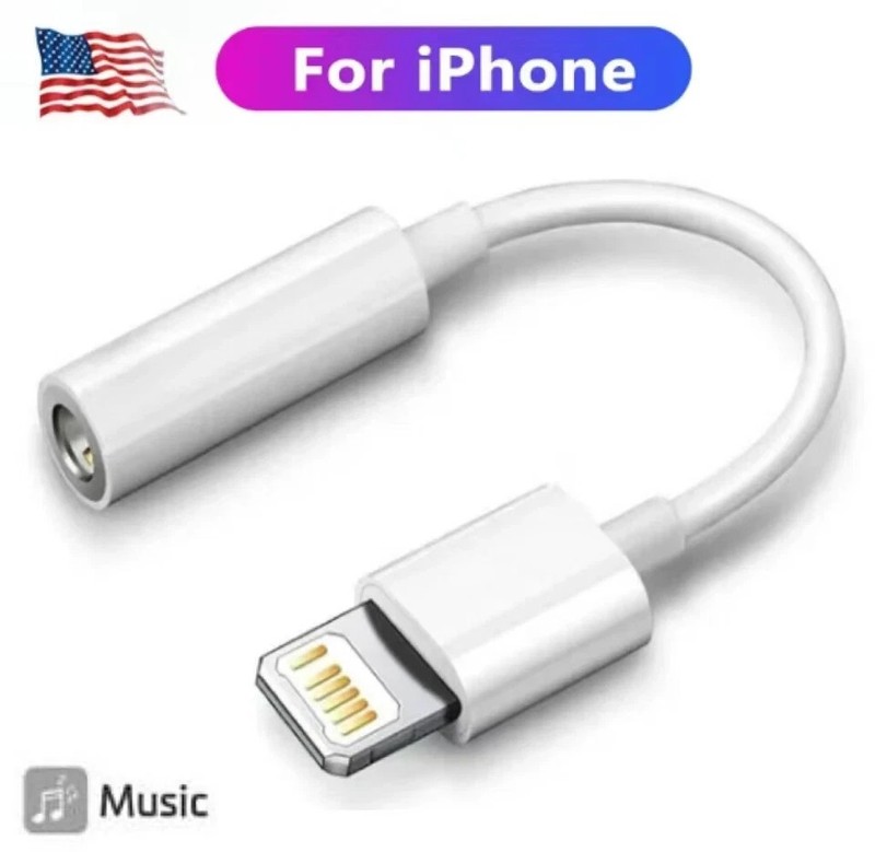 For Apple iPhone Headphone Adapter Jack 3.5mm Aux Cord Dongle gallery