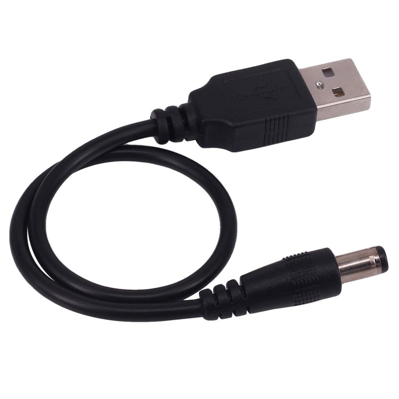 Usb To Dc Power Cord 2 Pack 0.25m Usb 2.0 A Type Male To Dc 5.5 X 2.1mm Dc Plu gallery