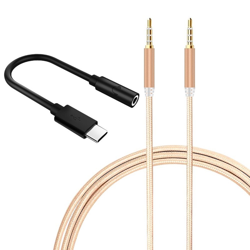High Quality Audio Aux Cable Type-C to 3.5mm Adapter For Huawei Mate 10 Pro USA