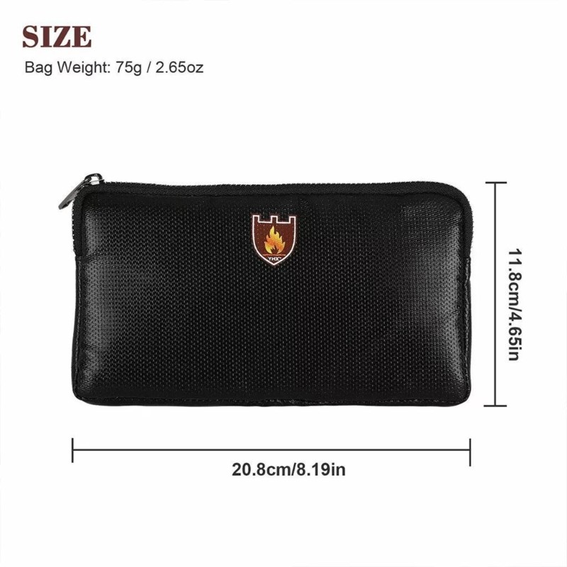 Fireproof Travel Cable Organizers Bag Waterproof Cable Carry Case for Powerbank gallery