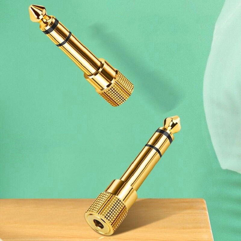 6.35mm 1/4" Male to 3.5mm 1/8" Female TRS Stereo Audio Headphone Adapter Useful gallery