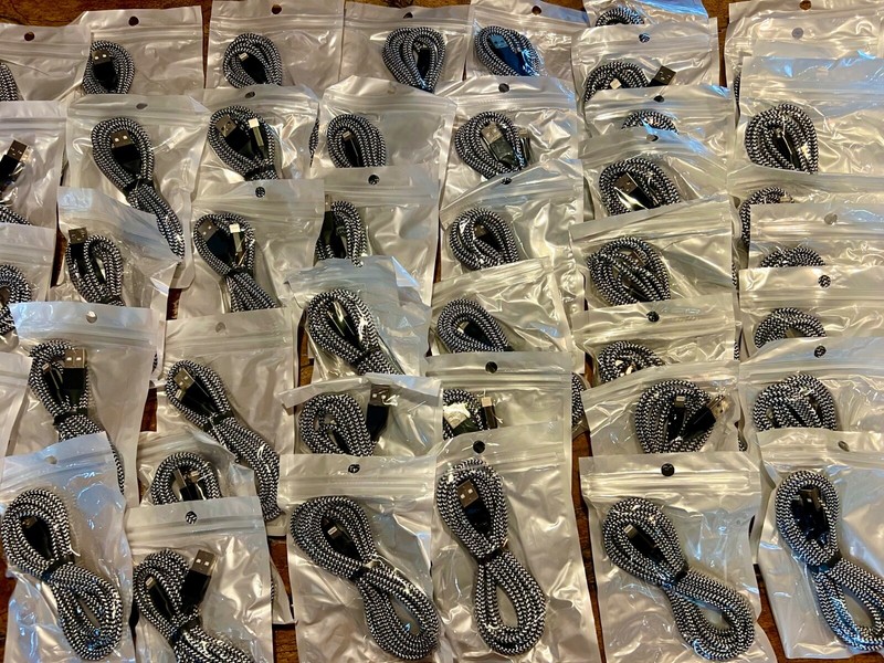 100! BRAIDED USB CABLES, iPHONE 5 6 7 8 11 12 13 FAST! CHARGING CORD, 100! gallery