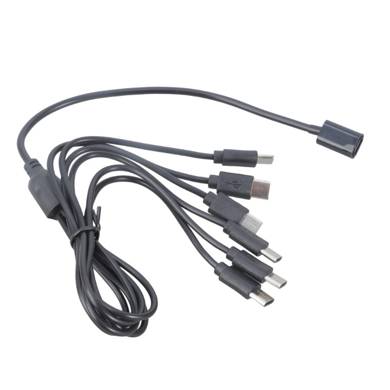 5V 3A USB C Splitter Cable 4/6-Way Adapter Wire For Tablets Power Adapter Phones