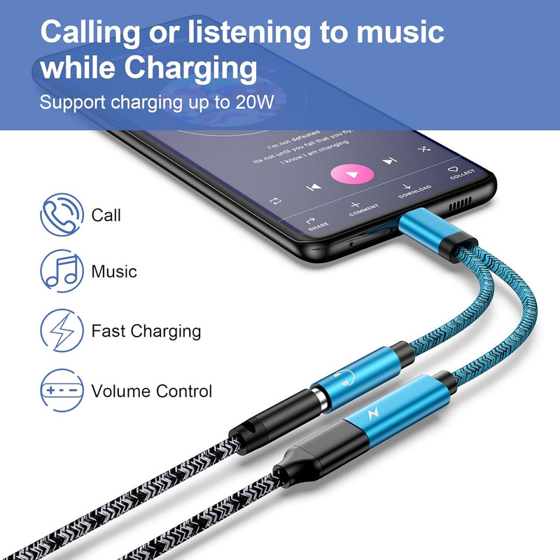 Samsung Galaxy S25 Ultra USB C to 3.5Mm Audio Adapter USB C Headphone Jack Adapt gallery
