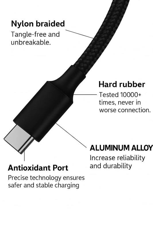3in1 Fast USB Charging Cable Universal Multi Function iPhone 17 Charger Cord Lot gallery
