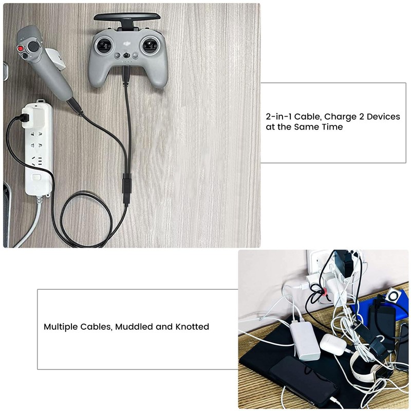 weishan 2in1 USB C Splitter Charge Cable, USBC Female to 2 TypeC Male 1 in 2 ... gallery