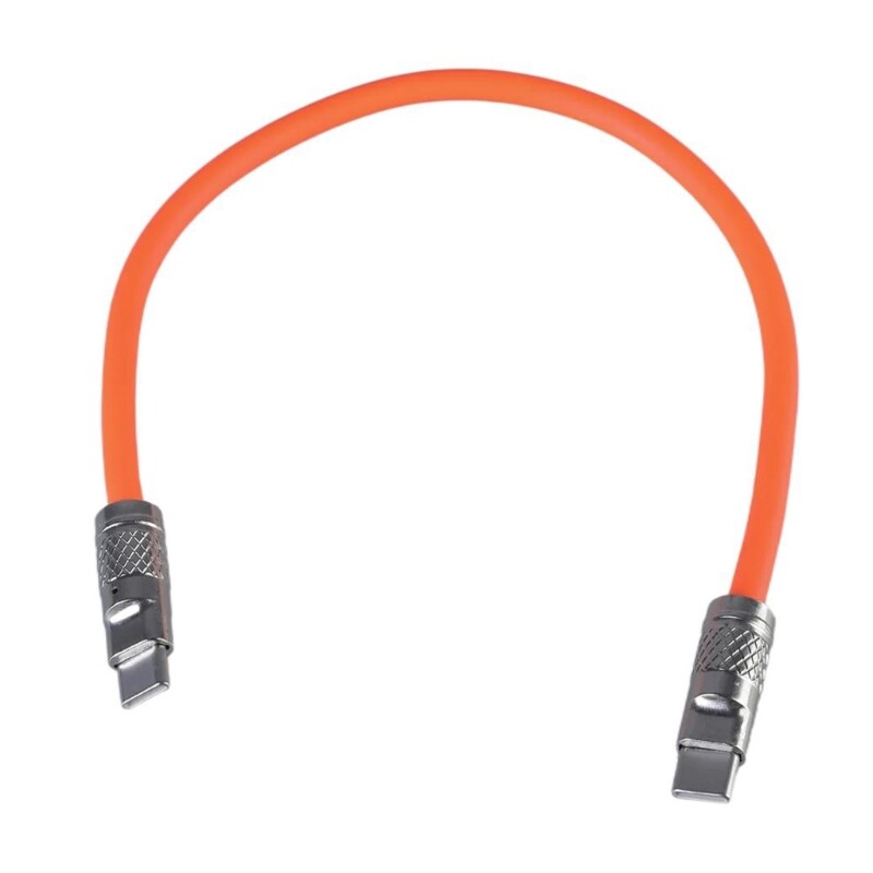 30cm USB C to USB C Data Cable Fast Charging Cord Wire for Tablet Phones Orange gallery