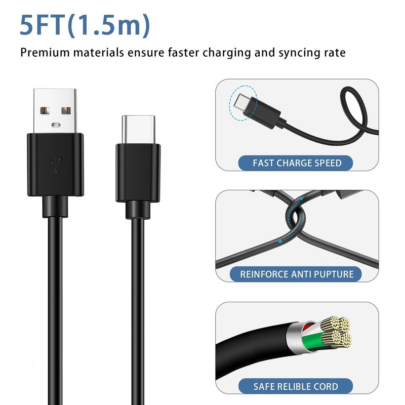 USB Charger Charging Cable Cord for Jitterbug Flip 2 Gen, Lively Jitterbug 4,... gallery