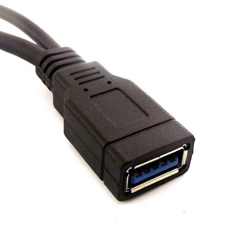 USB 3.0 A Female for Dual USB A Male Y Splitter Adapter Cable for Computer gallery