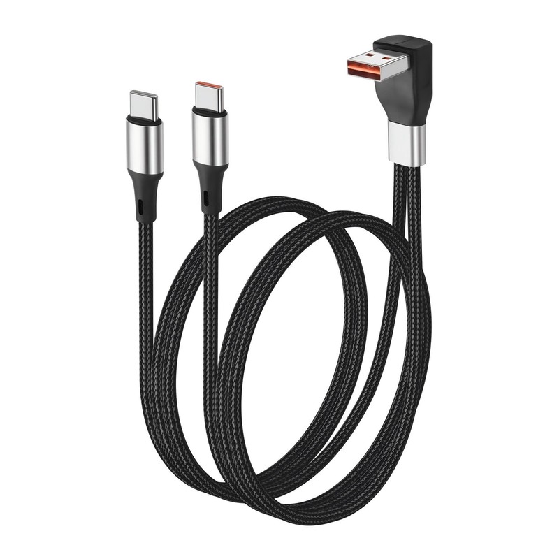 USB Splitter Charging Cable 2 in 1 Multi USB-A Charger Cord with 2 Connectors…