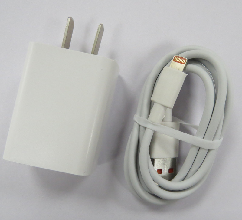 Cable+Charger Fast Charger For iPhone White Data Cable+Charging Head ONE SET NEW gallery