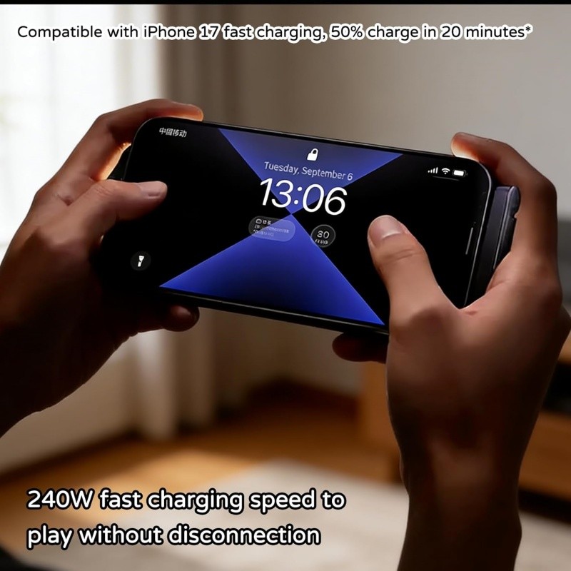 2Pcs 240W Fast Charging Cord USB C to USB C Cable Invisible Stand Charger Cable gallery