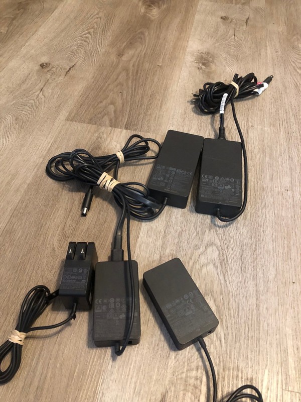 Lot of 5 Pcs Microsoft Surface Genuine Power Adapter Charger AC Various Model #s